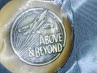 1990s Solid Brass Medallion ~ "Above & Beyond" ~ Award of Excellence With Folder — photo 2