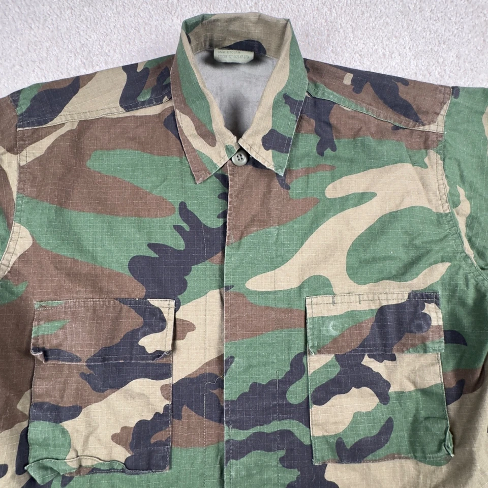 Rothco Ultra Force BDU Woodland Camo Shirt Military 4 Pocket Coat Mens Small - Image 4 of 4