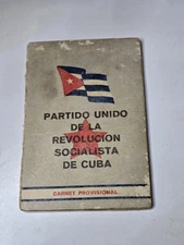 Credentials Of Founding Member Of Cuban Communist Party Signed By Fidel Castro
