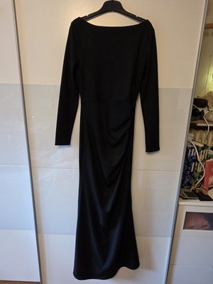VINTAGE CHIC for TopVintage Abendkleid Gr. 36 (UK 10) Schwarz Maxi Top Zustand!