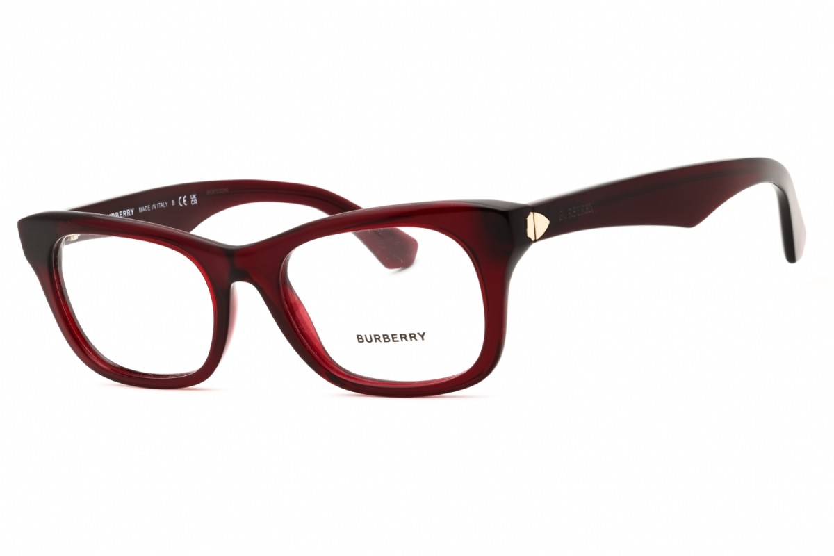 Burberry BE2422 4128 Bordeaux 52mm Eyeglasses New Authentic