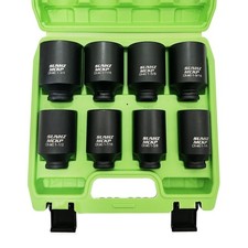 SUNKPMCKP 1/2" Drive Deep 6-Point Impact Socket Set, 8-Piece Standard SAE Spi...