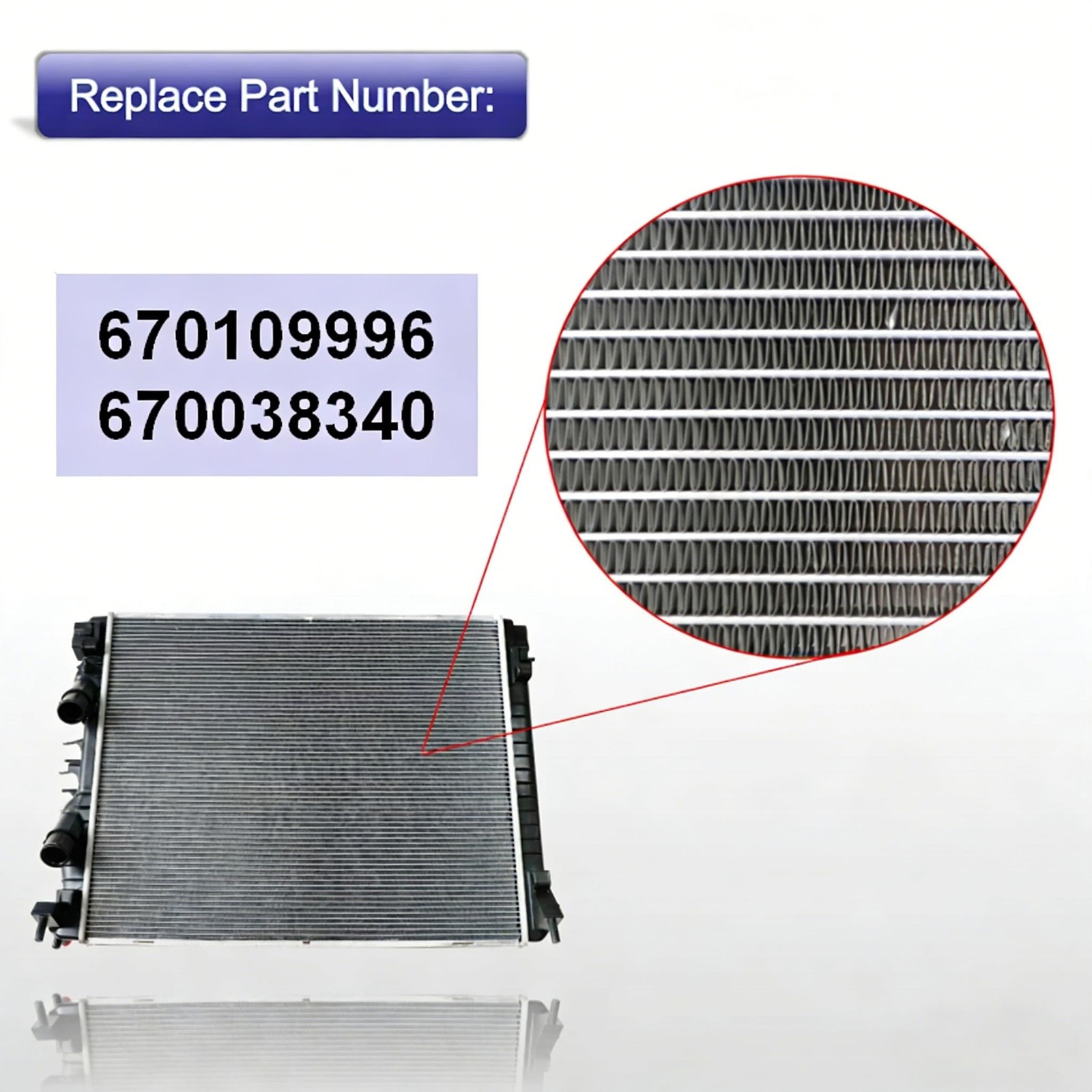 Fits For Maserati Ghibli Levante Quattroporte Water Radiator 2014-2020 670109996