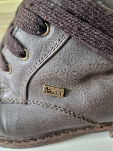 Reiker Riekertex Wool Collar Water Resistant Mid Calf Lace Up Boots EU 42 Uk8 - Picture 19 of 22