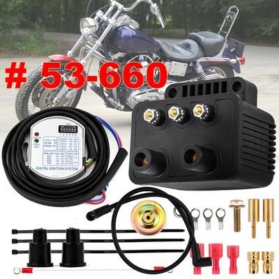 NEW 53-660 Ultima Single Fire Programmable Ignition Kit For Harley Big Twin Evo