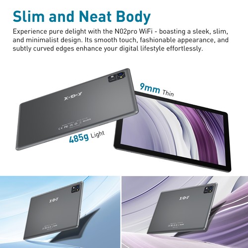 10'' Tablet 12GB+128GB, 1280x800 Display, 7000mAh, Android 14 with Dual Cameras - Picture 5 of 13