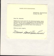 MAMIE DOUD EISENHOWER - TYPED LETTER SIGNED 10/13/1966