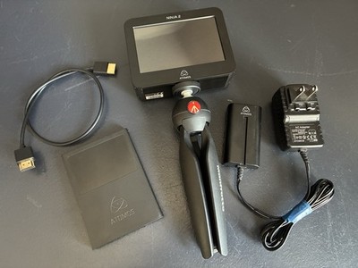 Atomos Ninja 2 HDMI Video Recorder Monitor 128GB SSD Manfrotto Tripod Kit