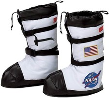 WHITE SPACE Boot Covers Astronaut shoe boot covers boys Costume Accessory Small