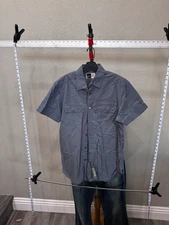 Howie Bluish Short Sleeve Shirt Large L 