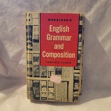 Warriner's English Grammar and Composition Vintage Book Complete Course 1957