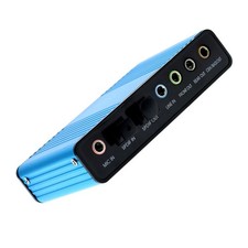 USB 2.0 External Sound Card 6 Channel 5.1 Surround Adapter Audio S/PDIF for P...