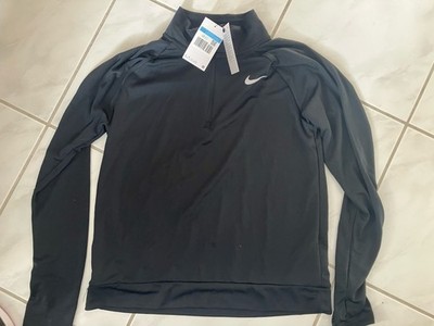 Nike Dri-Fit Half-Zip Schwarz Größe M Neu Womens Damen Longsleeve Langarm
