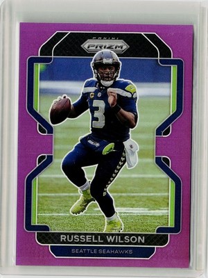 2021 PANINI PRIZM PURPLE PRIZM #45 - RUSSELL WILSON #ED 034/125