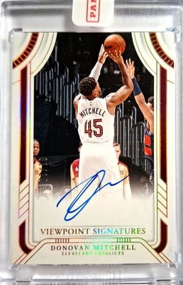 2024-25 Panini National Treasures  Viewpoint Donovan Mitchell on Card Auto 01/10
