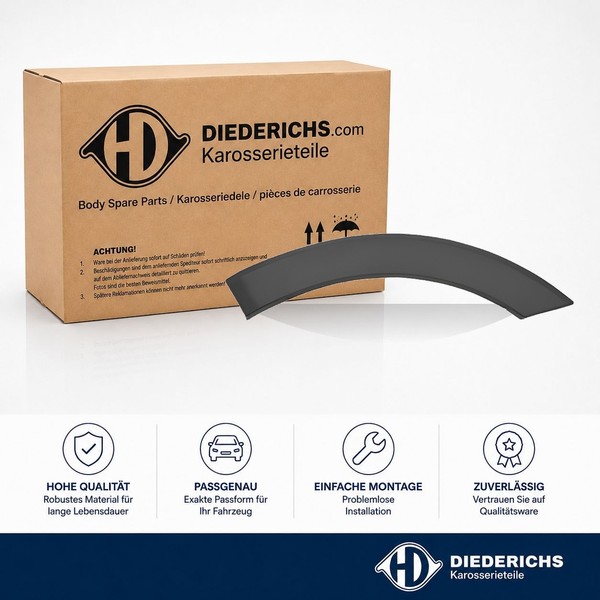 Zier Schutzleiste KotflÜGel Vorne Rechts Diederichs 1457064 FÜR Ford-image