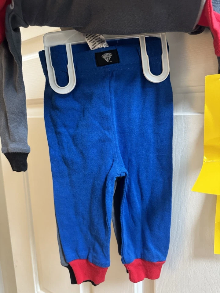 Хлопковые пижамные наборы Justice League 2 12 месяцев Супермен и Бэтмен - Изображение 3 из 4