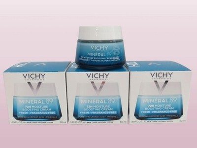 VICHY MINERAL 89 72H MOISTURE BOOSTING CREAM FRAGRANCE FREE 1.69OZ EXP: 2028 3PC