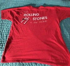 Rolling Stones 1981 Tour Security T-Shirt Cedar Falls Iowa UNI Dome XL