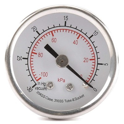 GRAINGER APPROVED 4FMU8 Pressure Gauge,Test,2 In 4FMU8