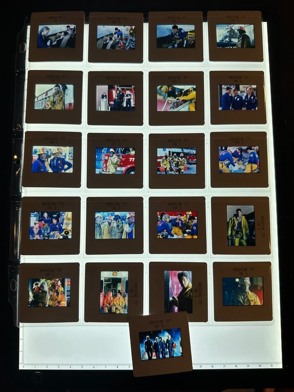 RESCUE 77 TV SHOW  PRESS KIT  LOT OF SLIDE PHOTO