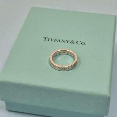 Tiffany & Co. 1837 Sterling Silber Ring Band Größe UK J 1/2 EU 49 US 5