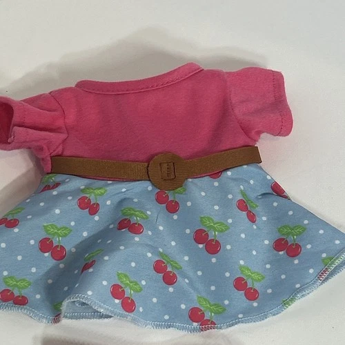 Vintage Cabbage Patch Kids Doll Clothes Cute Cherry Dress And Panties