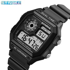 Men Waterproof Digital Sports Watch Military Tactical LED Backlight Wristwatch