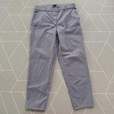 Eileen Fisher Khaki Pants Size 10 Gray Slim Fit Organic Cotton Stretch