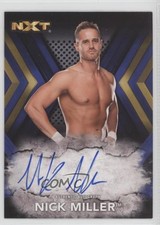 2017 Topps WWE NXT Auto Blue 40/50 Nick Miller #RA-NM Auto 3f2