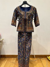 Singapore Airlines Cabin Crew Uniform Kebaya Sarong Platform Sandal Collectible