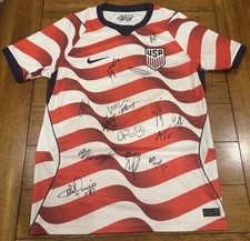 2026 USMNT Signed Autographed World Cup Soccer Jersey 16 AUTOS Medium Team USA
