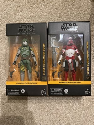 Star Wars Black Series Clone Wars Commander Doom & Thorn New In Hand Mint Target