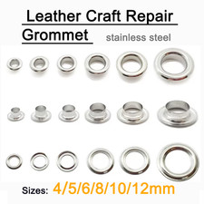 4mm 5mm 6mm 8mm 10mm 12mm Eyelet with Washer Leather Craft Repair Grommet