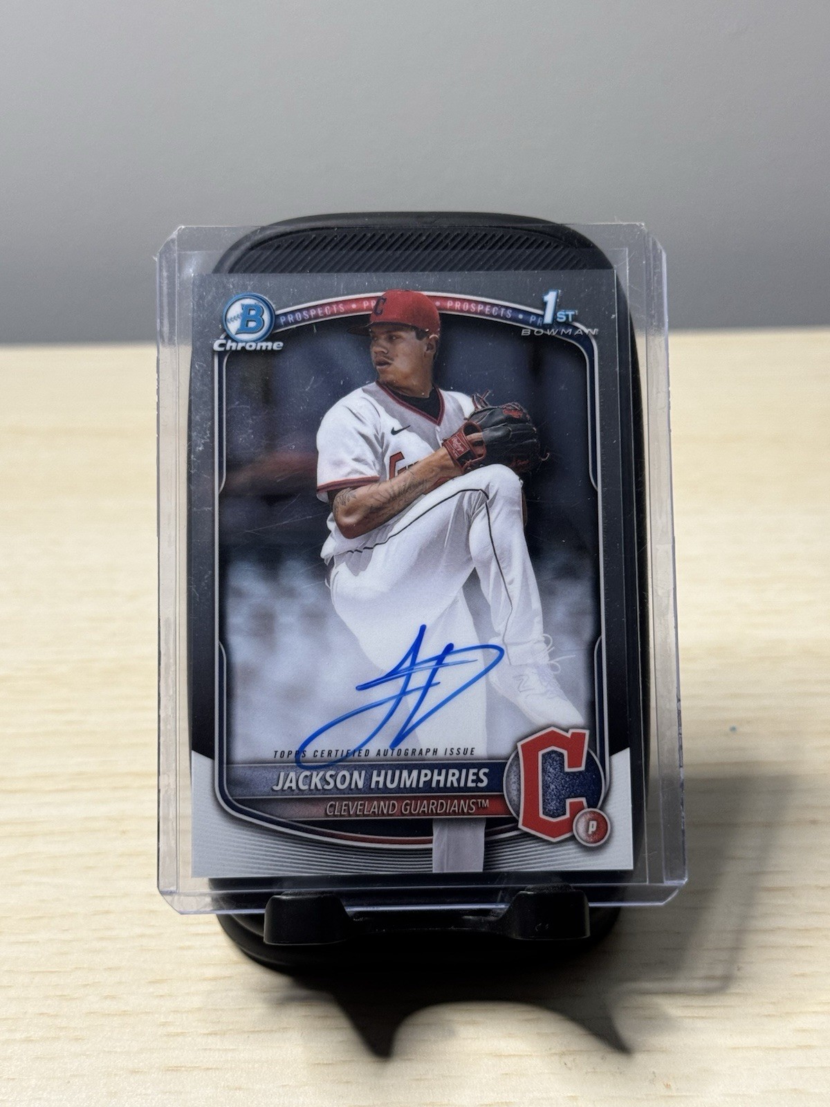 Jackson Humphries 2025 Bowman Chrome 1st Auto Autograph CPA-JHU Guardians