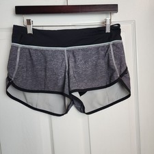Lululemon Speed Up Shorts Gray pink size 6 lined 3" inseam activewear