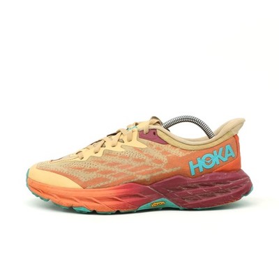 Hoka One Damen Speedgoat 5 Schuhe Orange Gelb Mesh Low-Top Laufschuhe EU 40 2/3