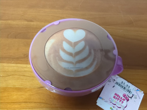HELLO KITTY Cappuccinotasse Überraschung matschig und duftend Spielzeug Lila Sanrio Neu - Bild 3 von 18