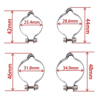 Useful Cable Clips Clamps Guides Steel 25.4/28.6/31.8/34.9mm | eBay ...