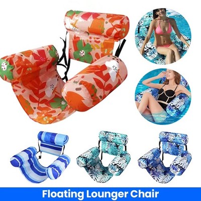 Floating Lounge Sofa for Adult, 2-in-1 Inflatable Pool Float Foldable for Travel
