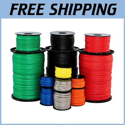 #ad Professional Grade HMPE Rope 1 4quot; x 50ft 1600lb Weight $75.99
