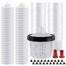 Hvlp Spray Gun 200ml Disposable Mixing Cups Auto Touchup Painting Supplies
