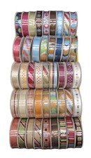 44 Rolls 7/16" Grosgrain Ribbon Assorted Variety Amer Craft Elements Premium 4'