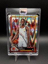 Caleb Wilson TOPPS CHROME REFRACTOR MCDONALDS INVESTMENT DRAFT ROOKIE CARD. rookie card picture