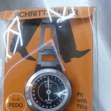 vintage German pedometer, measures in miles & kilometers