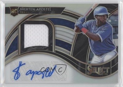 2021 Panini Select Rookie Jersey Holo Prizm 61/199 Sherten Apostel Auto RC f4o