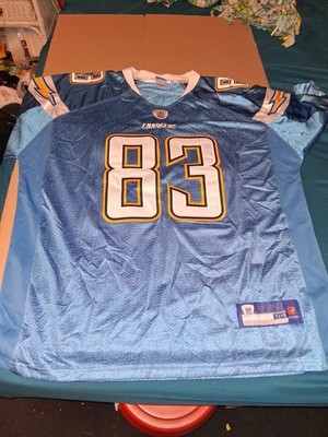 Reebok Sewn San Diego Chargers Vincent Jackson #83 Powder Blue