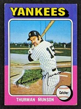 1975 Topps Baseball #20 Thurman Munson New York Yankees
