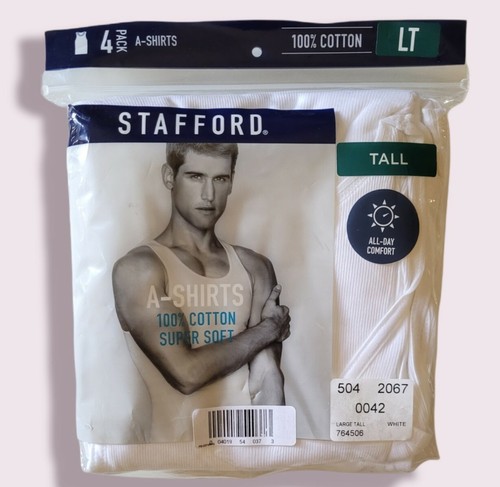 Stafford 4 Pack Shirts Size LT Tall 