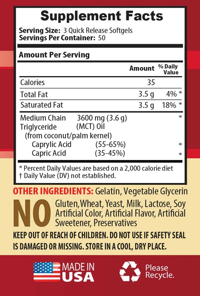 immune system for women MCT OIL PURE mct oil in capsules 1B eBay